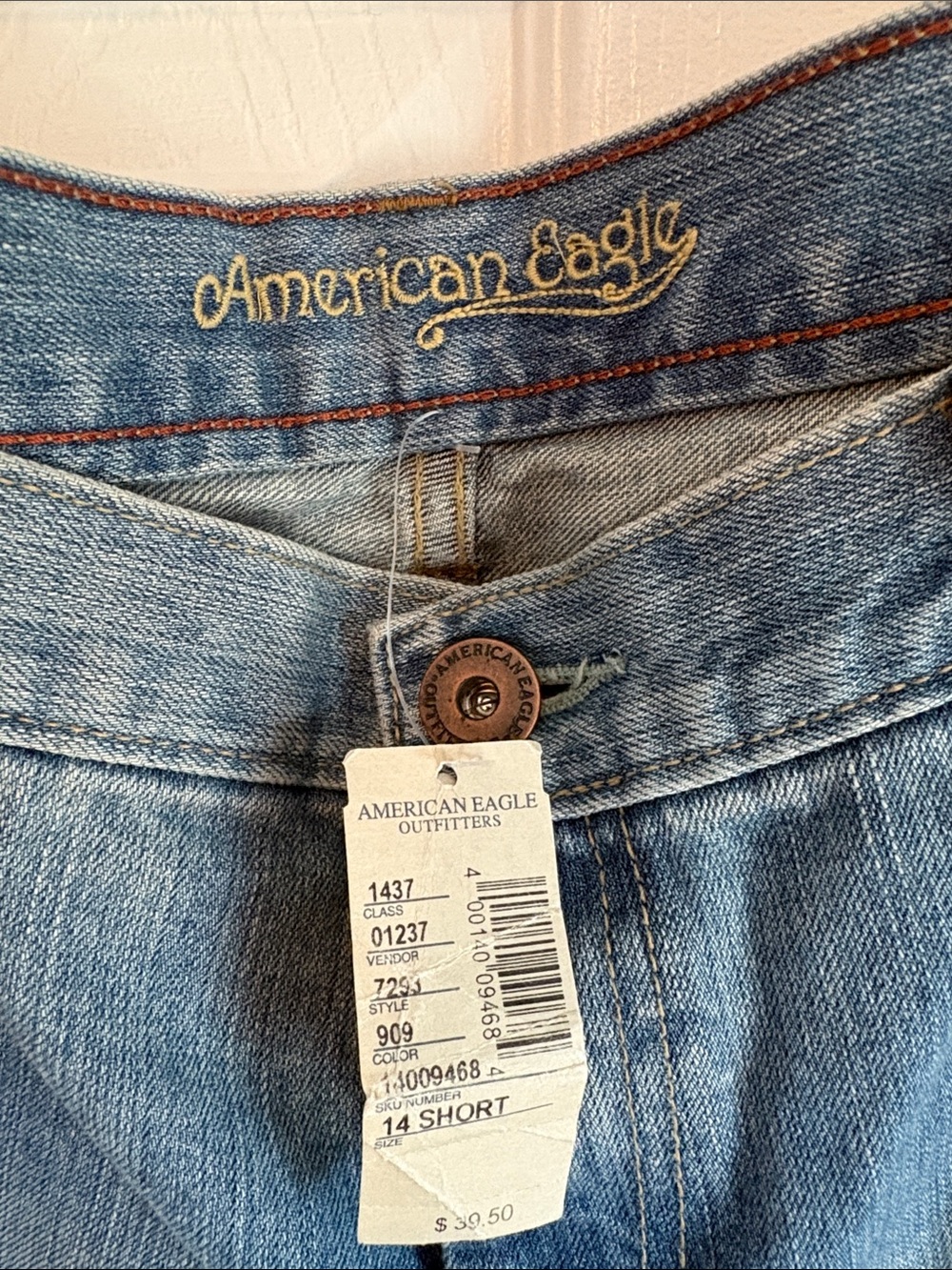American Eagle Vintage Y2K Hipster Low Rise Bootcut Jeans - 14 Short/Petite NWT - Picture 3 of 16
